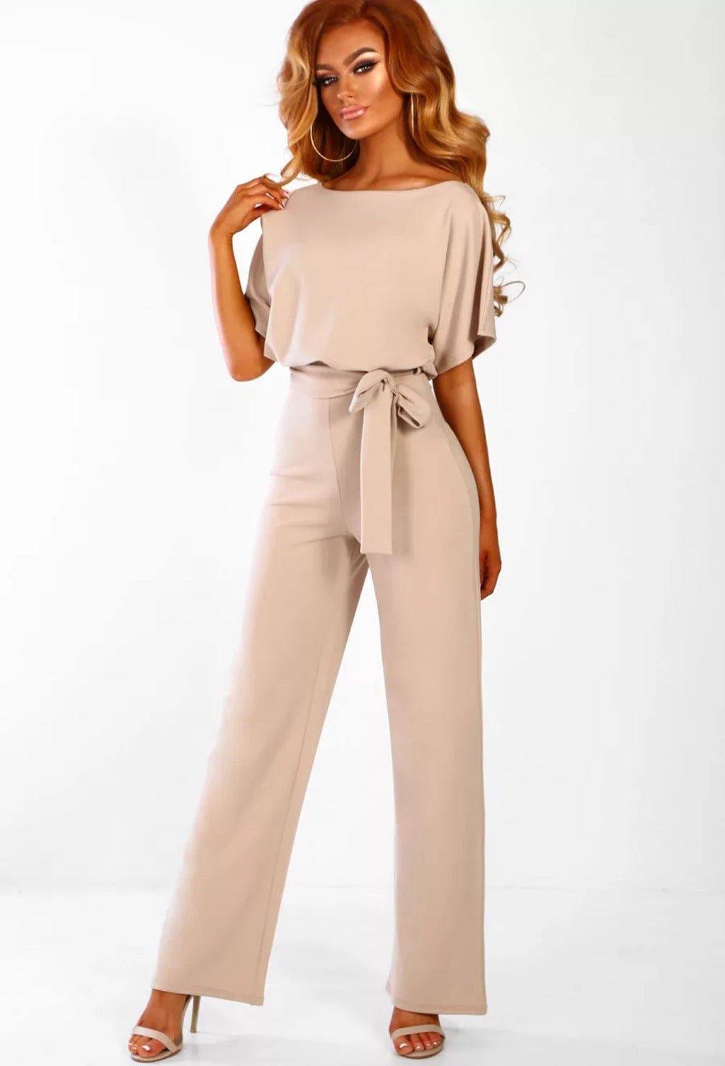 7 - color Fashion Lace - up Button Short - sleeved Women's Jumpsuit - StoreTokTik7 - color Fashion Lace - up Button Short - sleeved Women's Jumpsuit