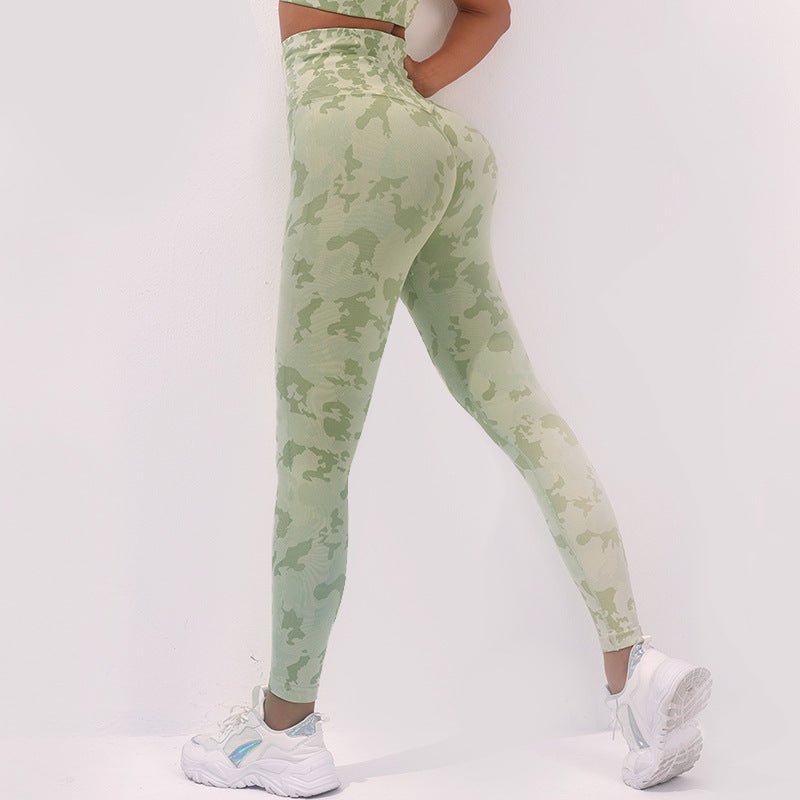 Fashion Camouflage Print Yoga Pants High Waist Seamless Leggings Stretch Butt Lift Running Sports Fitness Pant For Womens Clothing - StoreTokTikFashion Camouflage Print Yoga Pants High Waist Seamless Leggings Stretch Butt Lift Running Sports Fitness Pant For Womens Clothing