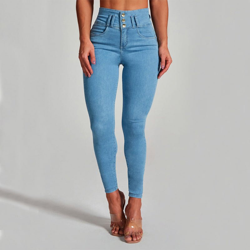 High Waist Jeans Women's Skinny Trousers Tight Stretch Shaping And Hip Lifting Pants - StoreTokTikHigh Waist Jeans Women's Skinny Trousers Tight Stretch Shaping And Hip Lifting Pants