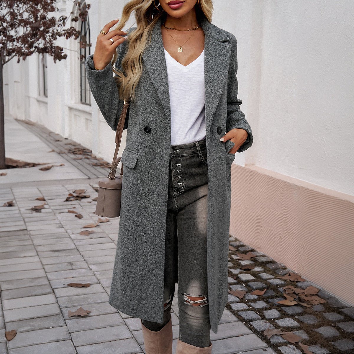 Lady Temperament Commuting Turn - down Collar Coat - StoreTokTikLady Temperament Commuting Turn - down Collar Coat