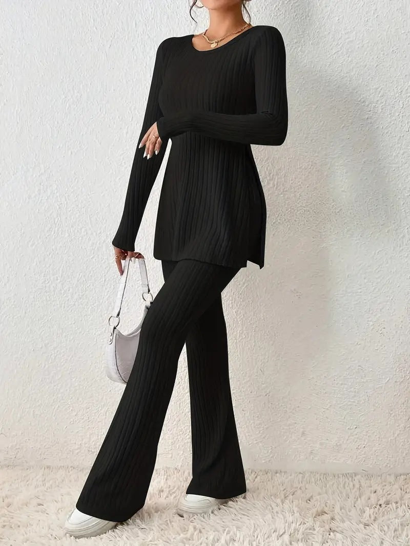 Polyester Women's Clothing Solid Color Casual Slim New Fashion Women Elegant Outfit - StoreTokTikPolyester Women's Clothing Solid Color Casual Slim New Fashion Women Elegant Outfit