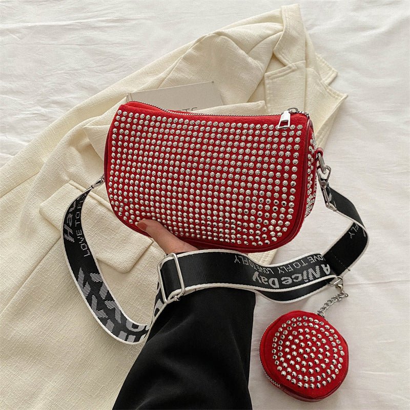 Rhinestone Shoulder Bag With Small Purse Fashion Party Underarm Crossbody Bag For Women Luxury Designer Bags - StoreTokTikRhinestone Shoulder Bag With Small Purse Fashion Party Underarm Crossbody Bag For Women Luxury Designer Bags