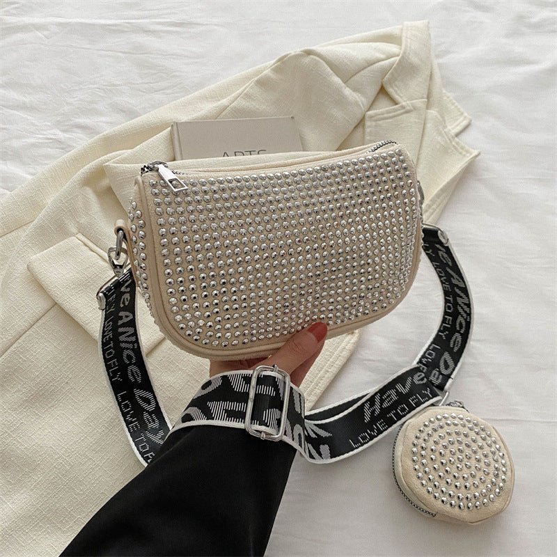 Rhinestone Shoulder Bag With Small Purse Fashion Party Underarm Crossbody Bag For Women Luxury Designer Bags - StoreTokTikRhinestone Shoulder Bag With Small Purse Fashion Party Underarm Crossbody Bag For Women Luxury Designer Bags