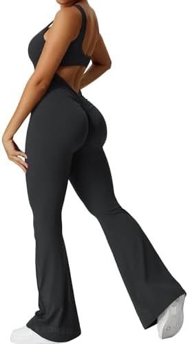Women Sleeveless Flare Jumpsuits Fitness Yoga Long Pants - StoreTokTikWomen Sleeveless Flare Jumpsuits Fitness Yoga Long Pants