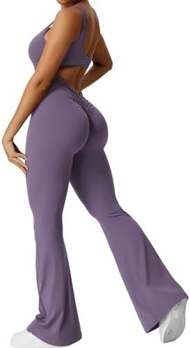 Women Sleeveless Flare Jumpsuits Fitness Yoga Long Pants - StoreTokTikWomen Sleeveless Flare Jumpsuits Fitness Yoga Long Pants