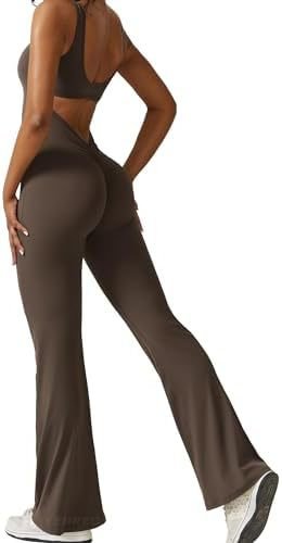 Women Sleeveless Flare Jumpsuits Fitness Yoga Long Pants - StoreTokTikWomen Sleeveless Flare Jumpsuits Fitness Yoga Long Pants