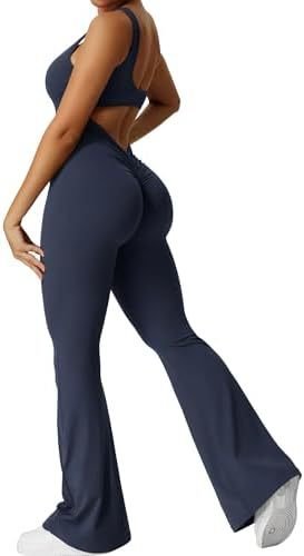 Women Sleeveless Flare Jumpsuits Fitness Yoga Long Pants - StoreTokTikWomen Sleeveless Flare Jumpsuits Fitness Yoga Long Pants
