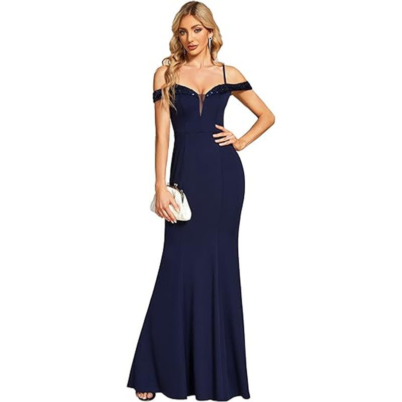 Women's Clothing Off - neck Sling Evening Long Dress - StoreTokTikWomen's Clothing Off - neck Sling Evening Long Dress