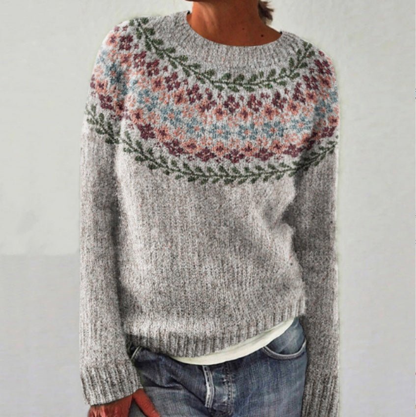 Women's Fashionable Pullover Sweater Top - StoreTokTikWomen's Fashionable Pullover Sweater Top