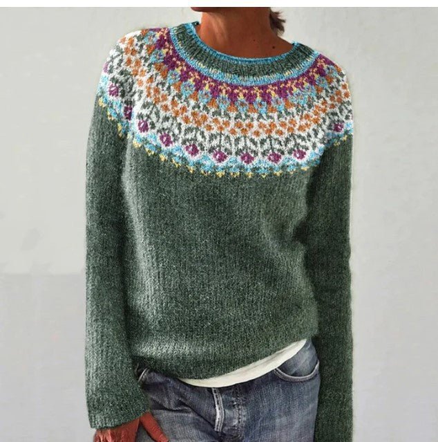 Women's Fashionable Pullover Sweater Top - StoreTokTikWomen's Fashionable Pullover Sweater Top