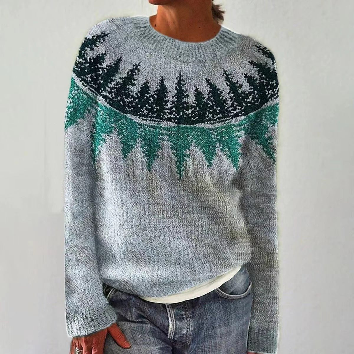 Women's Fashionable Pullover Sweater Top - StoreTokTikWomen's Fashionable Pullover Sweater Top