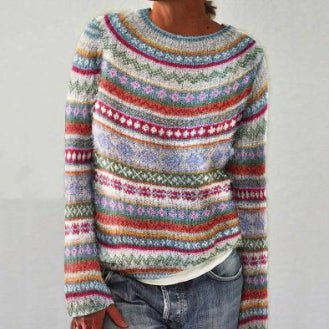 Women's Fashionable Pullover Sweater Top - StoreTokTikWomen's Fashionable Pullover Sweater Top