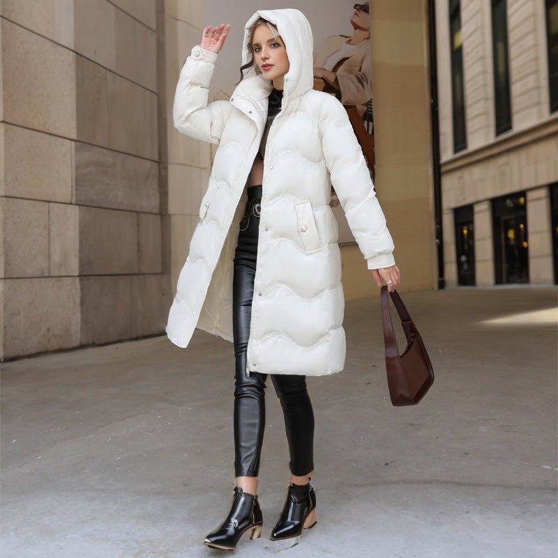 Women's Mid - length Winter Down Cotton Jacket - StoreTokTikWomen's Mid - length Winter Down Cotton Jacket