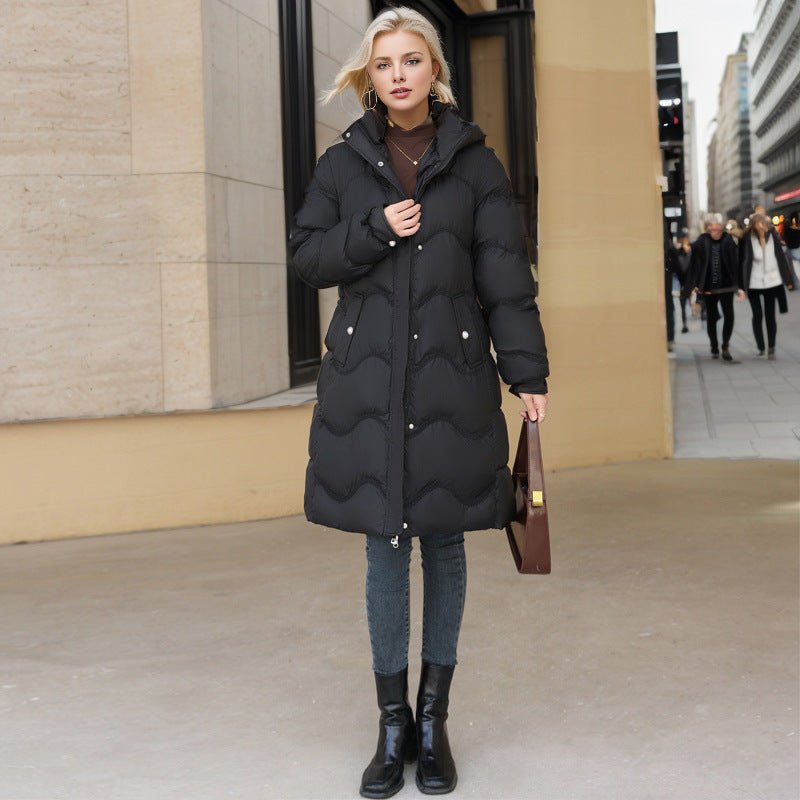Women's Mid - length Winter Down Cotton Jacket - StoreTokTikWomen's Mid - length Winter Down Cotton Jacket