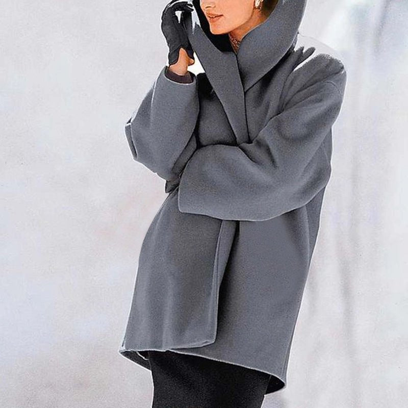 Women's Trendy Clothes Multi - color Round Neck Loose Sweater Woolen Coat Solid Casual Coat For Autumn And Winter - StoreTokTikWomen's Trendy Clothes Multi - color Round Neck Loose Sweater Woolen Coat Solid Casual Coat For Autumn And Winter