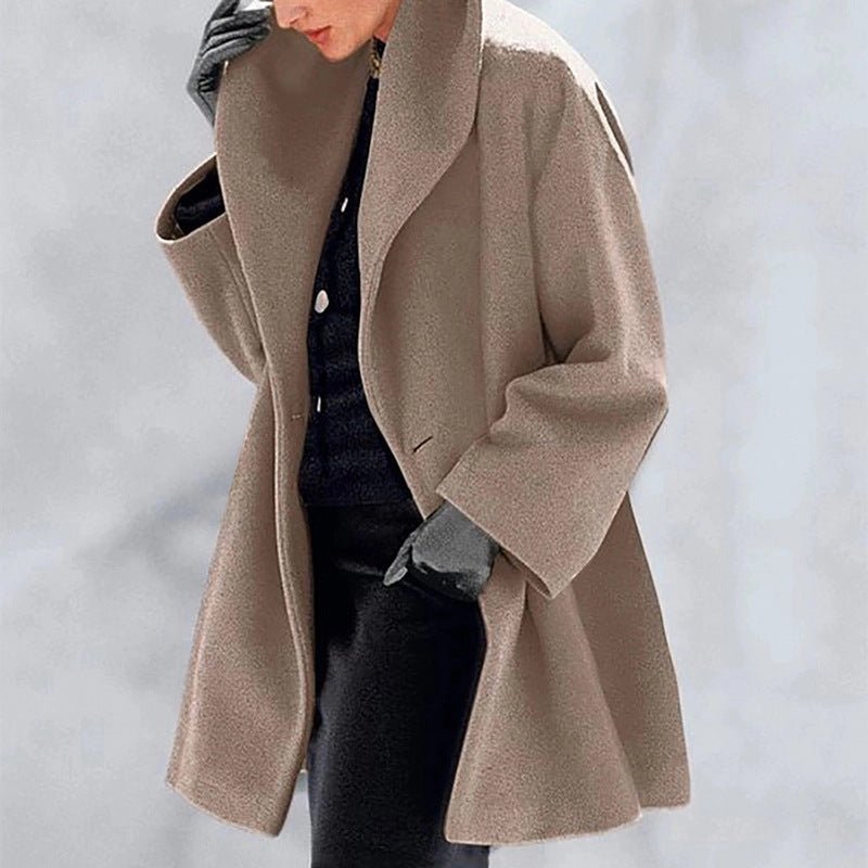 Women's Trendy Clothes Multi - color Round Neck Loose Sweater Woolen Coat Solid Casual Coat For Autumn And Winter - StoreTokTikWomen's Trendy Clothes Multi - color Round Neck Loose Sweater Woolen Coat Solid Casual Coat For Autumn And Winter