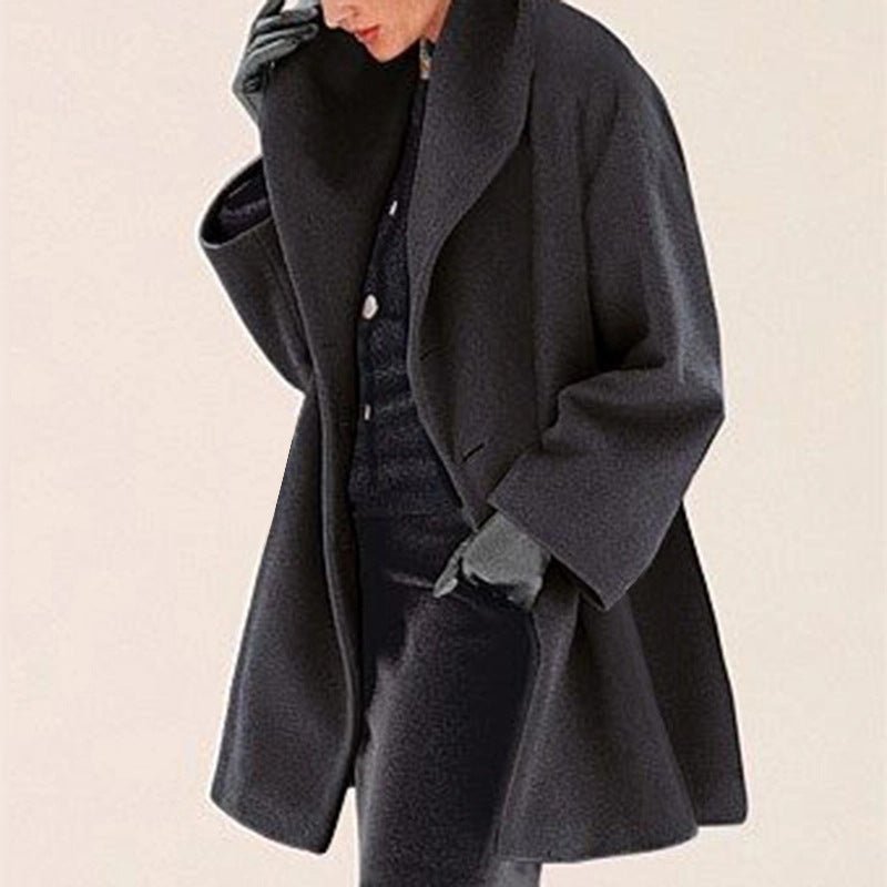 Women's Trendy Clothes Multi - color Round Neck Loose Sweater Woolen Coat Solid Casual Coat For Autumn And Winter - StoreTokTikWomen's Trendy Clothes Multi - color Round Neck Loose Sweater Woolen Coat Solid Casual Coat For Autumn And Winter