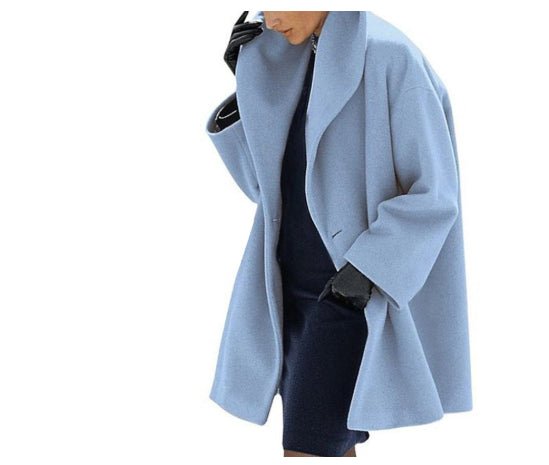 Women's Trendy Clothes Multi - color Round Neck Loose Sweater Woolen Coat Solid Casual Coat For Autumn And Winter - StoreTokTikWomen's Trendy Clothes Multi - color Round Neck Loose Sweater Woolen Coat Solid Casual Coat For Autumn And Winter