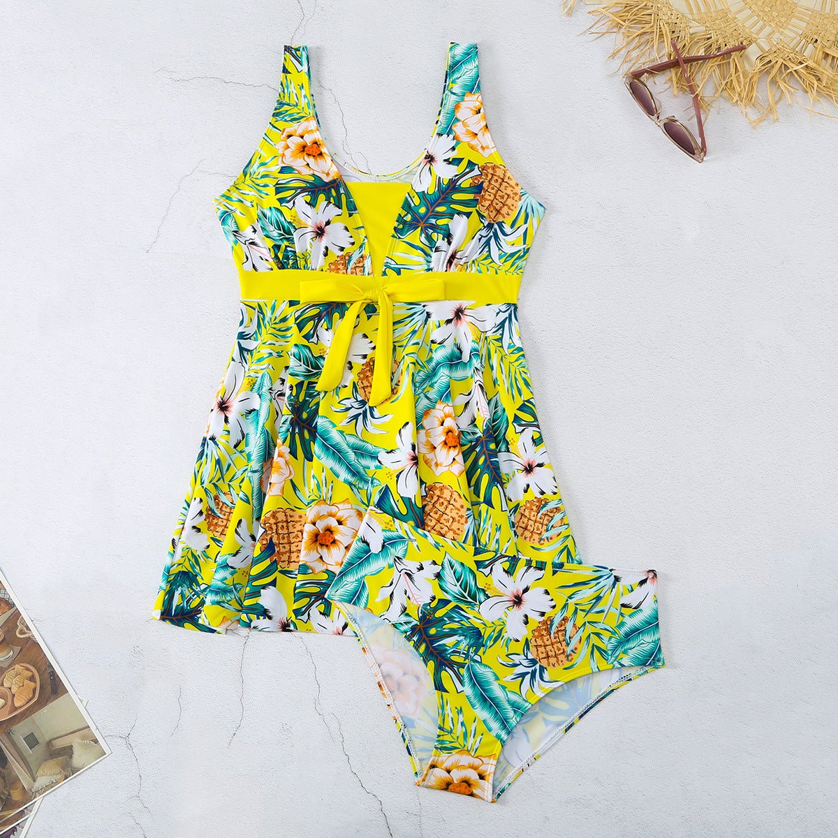 Women's V - neck Printed Split Bikini Swimsuit - StoreTokTikWomen's V - neck Printed Split Bikini Swimsuit