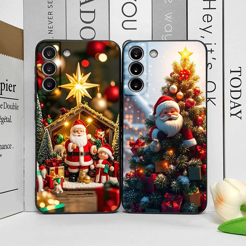 Cartoon Christmas-themed Santa Claus Phone Case for OnePlus 13 12 13 R 11 10 9 8 Pro Nord 4 N100 N20 CE3 ACE2 ACE3 5G Soft Cover