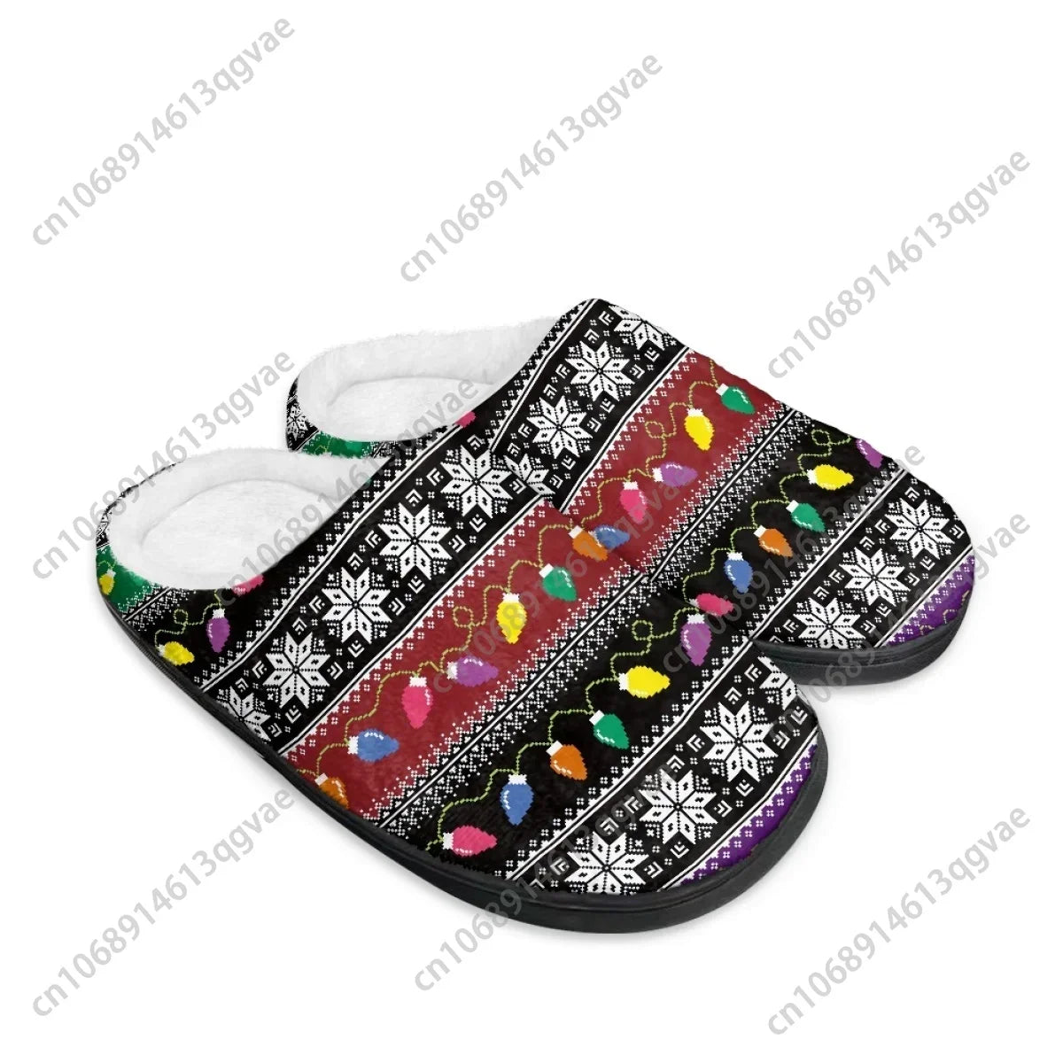 2025 Christmas New Arrival Fluffy Snowman Home Cotton Slippers Mens Womens Teenager Plush Bedroom Keep Warm Custom Slipper