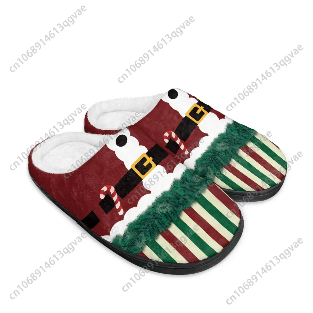 2025 Christmas New Arrival Fluffy Snowman Home Cotton Slippers Mens Womens Teenager Plush Bedroom Keep Warm Custom Slipper
