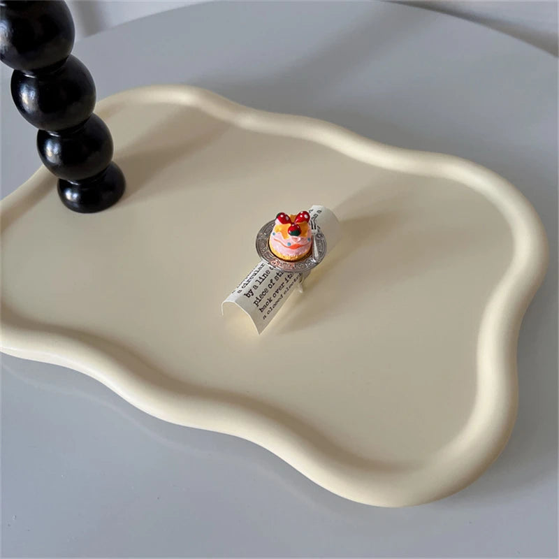 Cute Y2K Cartoon Ice Cream Cherry Fruit Strawberry Cake Chunky Ring Girls Fashion Vintage Aesthetic Charm Jewelry Accessories