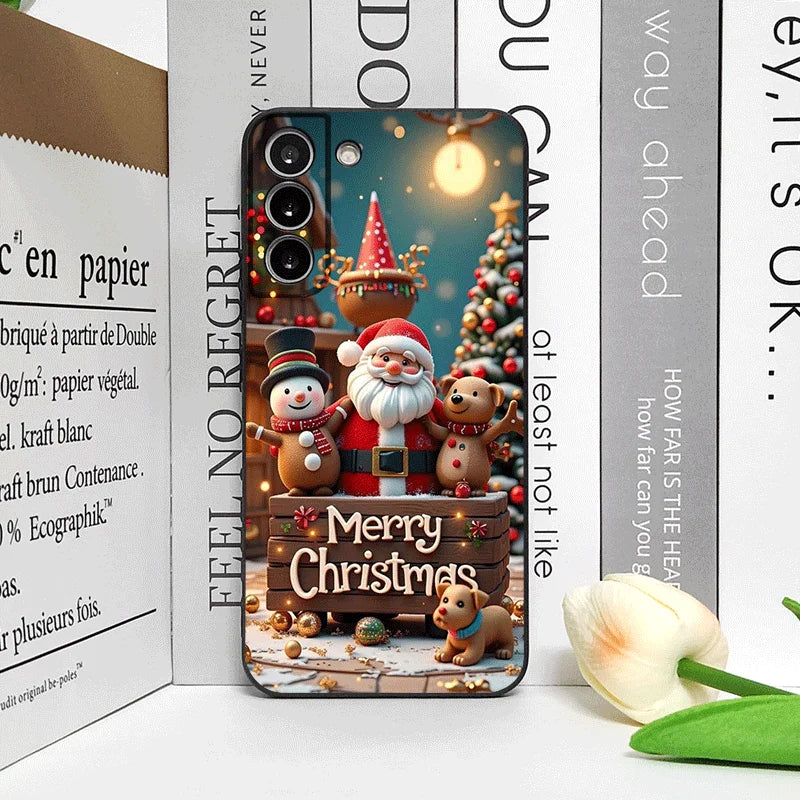 Cartoon Christmas-themed Santa Claus Phone Case for OnePlus 13 12 13 R 11 10 9 8 Pro Nord 4 N100 N20 CE3 ACE2 ACE3 5G Soft Cover