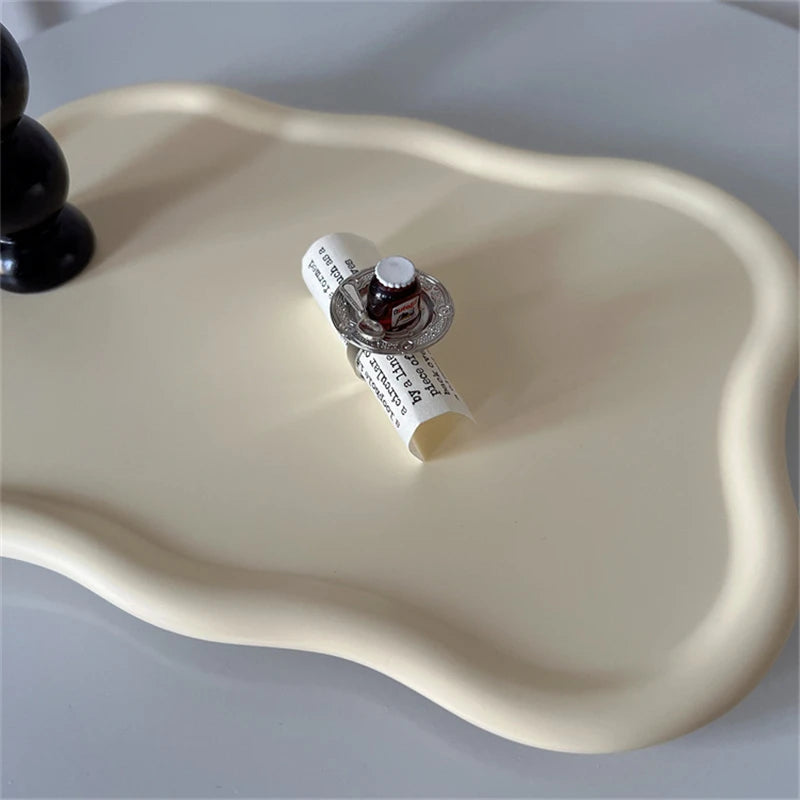 Cute Y2K Cartoon Ice Cream Cherry Fruit Strawberry Cake Chunky Ring Girls Fashion Vintage Aesthetic Charm Jewelry Accessories