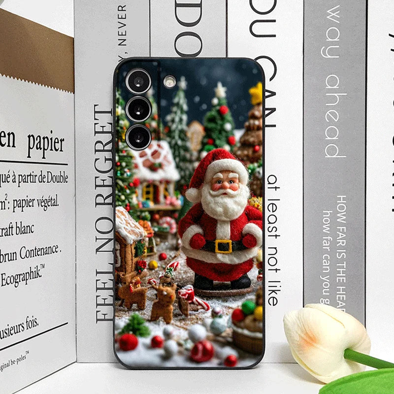 Cartoon Christmas-themed Santa Claus Phone Case for OnePlus 13 12 13 R 11 10 9 8 Pro Nord 4 N100 N20 CE3 ACE2 ACE3 5G Soft Cover