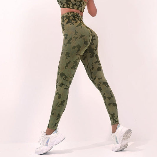 Fashion Camouflage Print Yoga Pants High Waist Seamless Leggings Stretch Butt Lift Running Sports Fitness Pant For Womens Clothing - StoreTokTikFashion Camouflage Print Yoga Pants High Waist Seamless Leggings Stretch Butt Lift Running Sports Fitness Pant For Womens Clothing