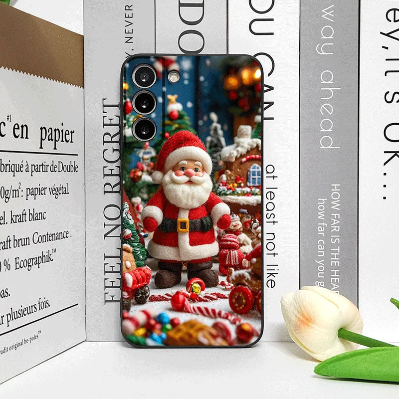 Cartoon Christmas-themed Santa Claus Phone Case for OnePlus 13 12 13 R 11 10 9 8 Pro Nord 4 N100 N20 CE3 ACE2 ACE3 5G Soft Cover