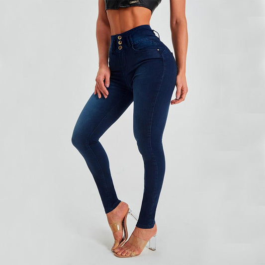 High Waist Jeans Women's Skinny Trousers Tight Stretch Shaping And Hip Lifting Pants - StoreTokTikHigh Waist Jeans Women's Skinny Trousers Tight Stretch Shaping And Hip Lifting Pants