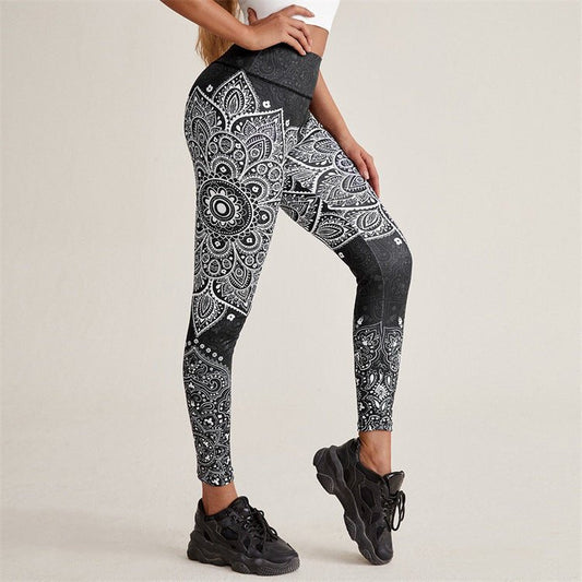 Running Workout Elastic Plus Size Yoga Leggings - StoreTokTikRunning Workout Elastic Plus Size Yoga Leggings