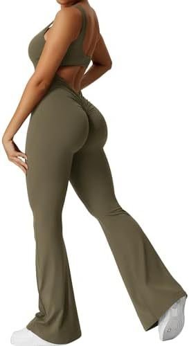 Women Sleeveless Flare Jumpsuits Fitness Yoga Long Pants - StoreTokTikWomen Sleeveless Flare Jumpsuits Fitness Yoga Long Pants