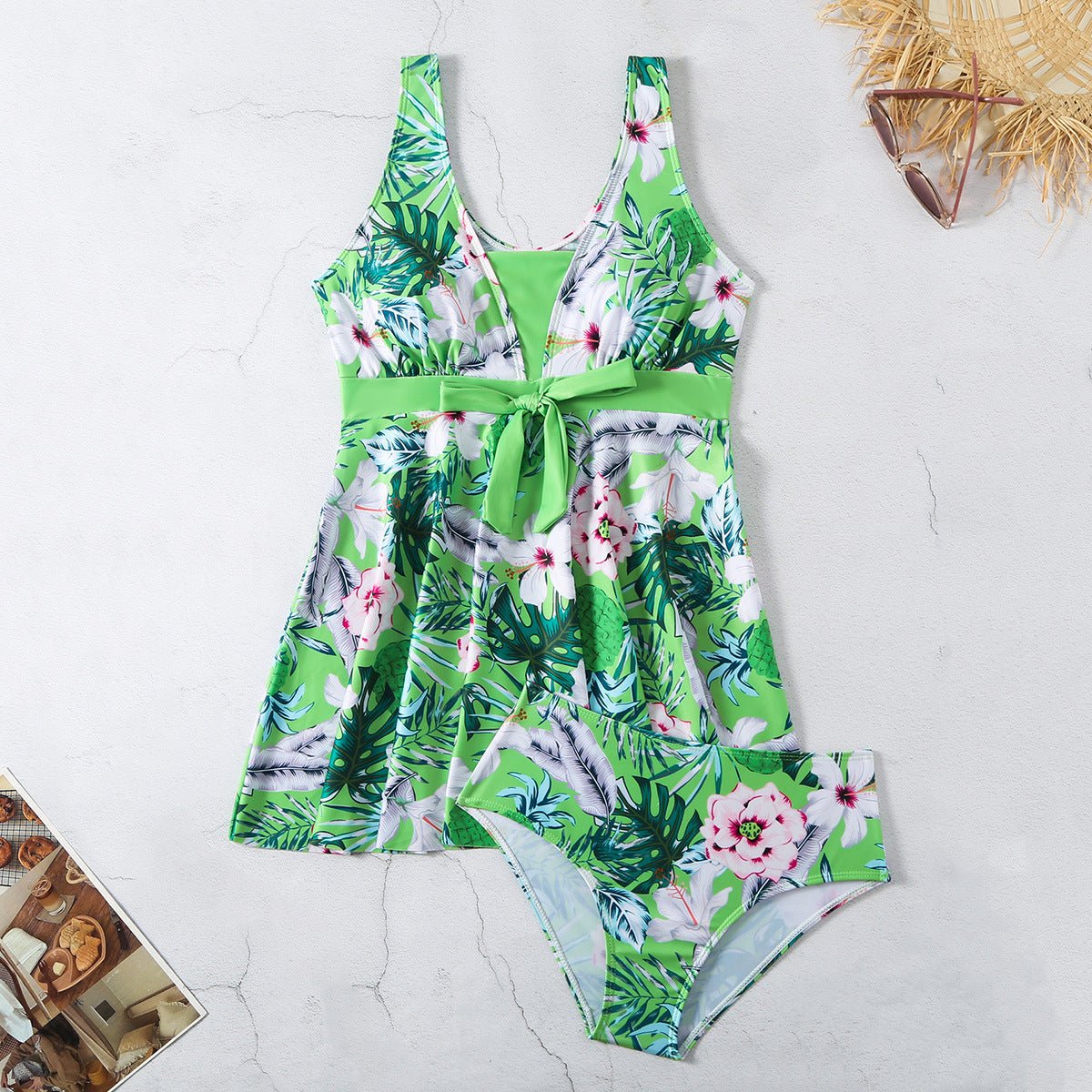 Women's V - neck Printed Split Bikini Swimsuit - StoreTokTikWomen's V - neck Printed Split Bikini Swimsuit