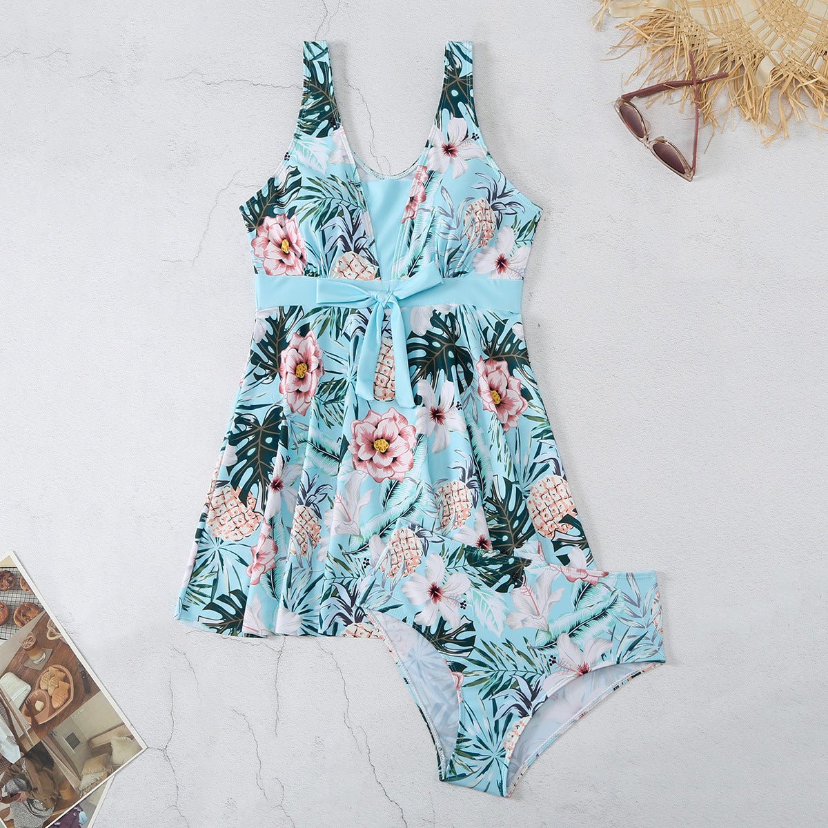 Women's V - neck Printed Split Bikini Swimsuit - StoreTokTikWomen's V - neck Printed Split Bikini Swimsuit
