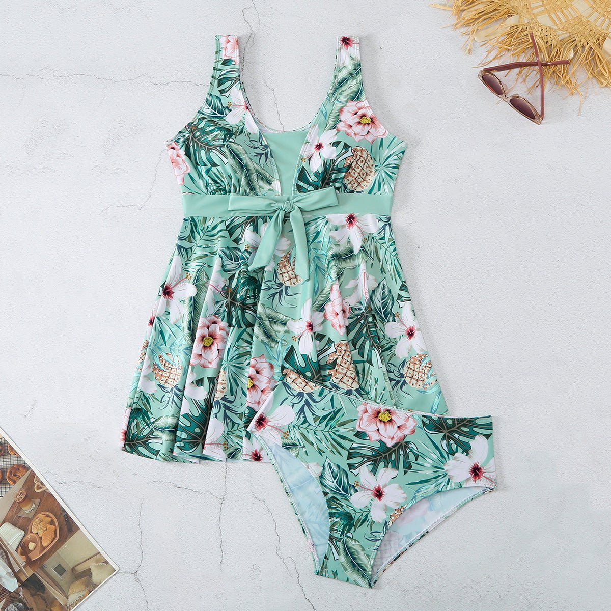 Women's V - neck Printed Split Bikini Swimsuit - StoreTokTikWomen's V - neck Printed Split Bikini Swimsuit